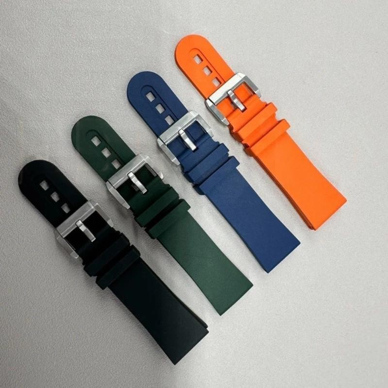23mm Premium FKM Watch Band Rubber Strap Fits Blancpain Fifty Fathoms 5015 5200