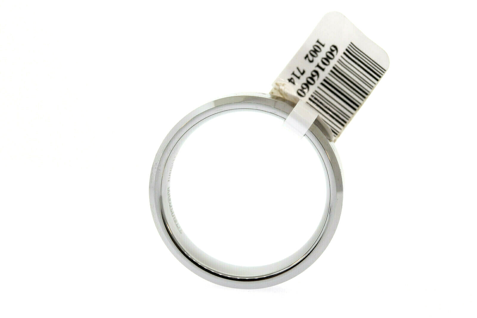 Triton 8mm Tungsten Carbide & Black Carbon Fiber Polished Beveled Edge Band Ring