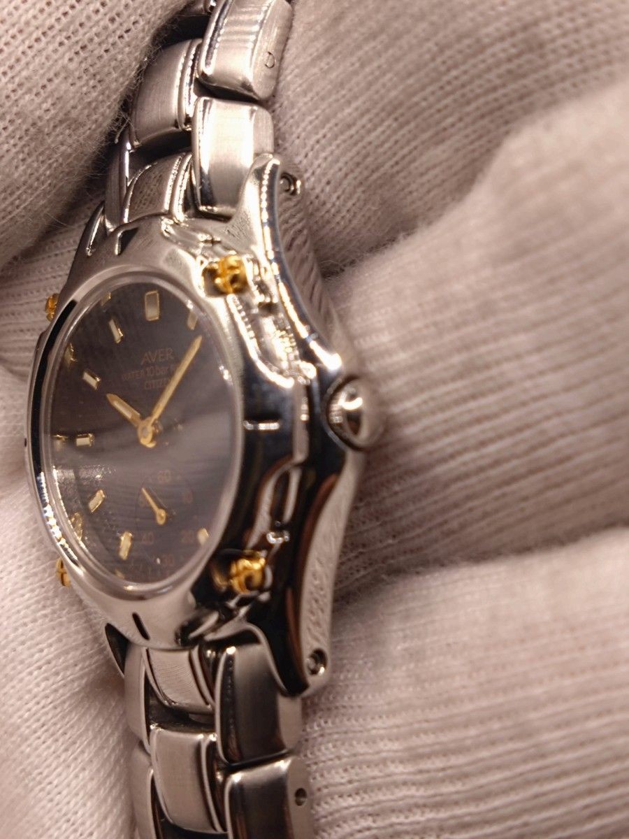 [EXC++] CITIZEN AVER 6040-K08480 Small Seconds Quartz Ladies Watch Japan