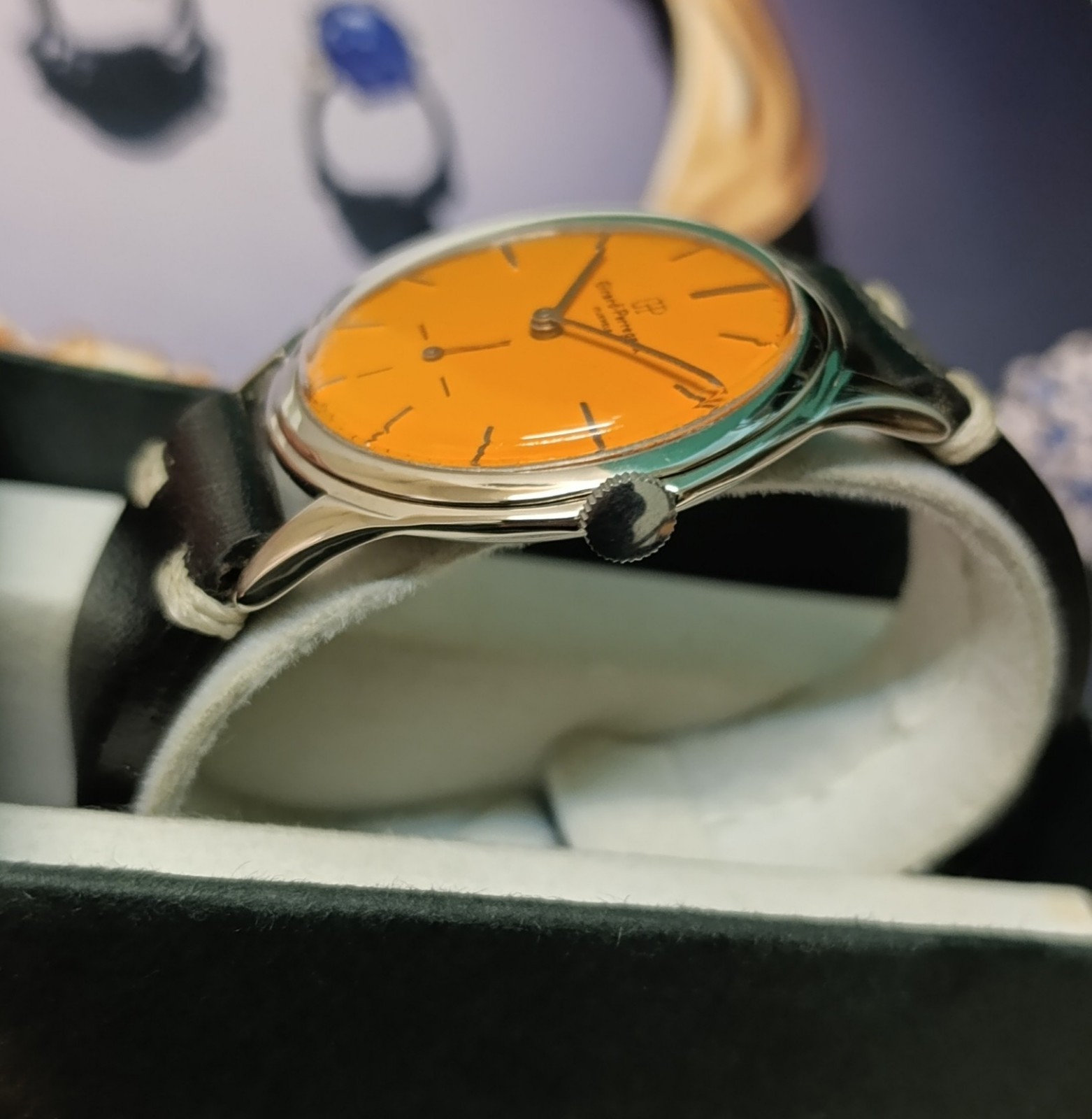 GENT´S GIRARD PERREGAUX ORANGE DIAL GP. 03 MOVEMENT JUMBO SIZE