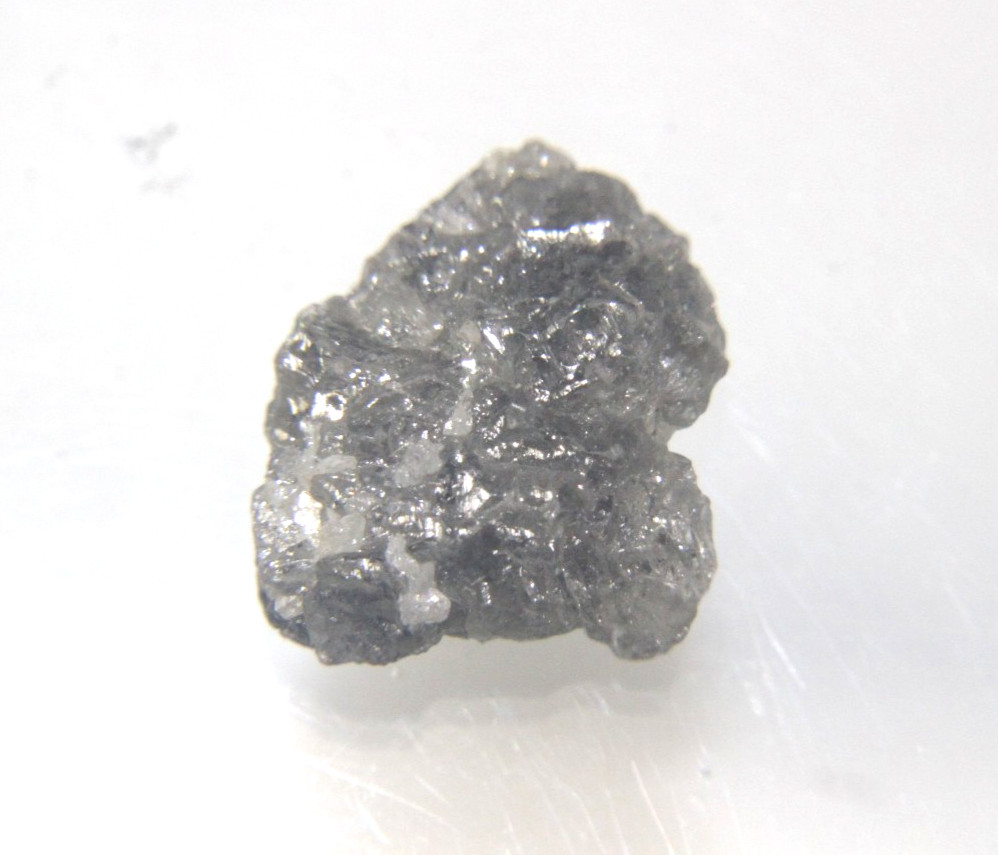 3.90CTS/1 PIECE RAW UNCUT GREY FLAT ROUGH DIAMOND 11.09×10.04×4.55 MM