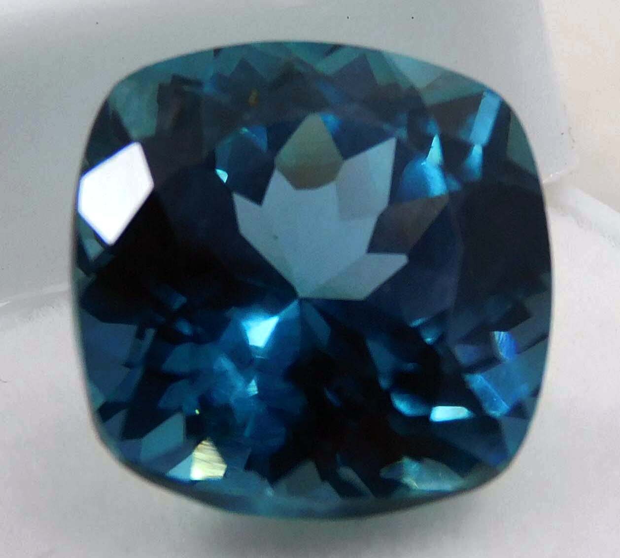 9.60 CT+ Natural Blue Montana Sapphire Cushion Cut CERTIFIED Loose Gemstone