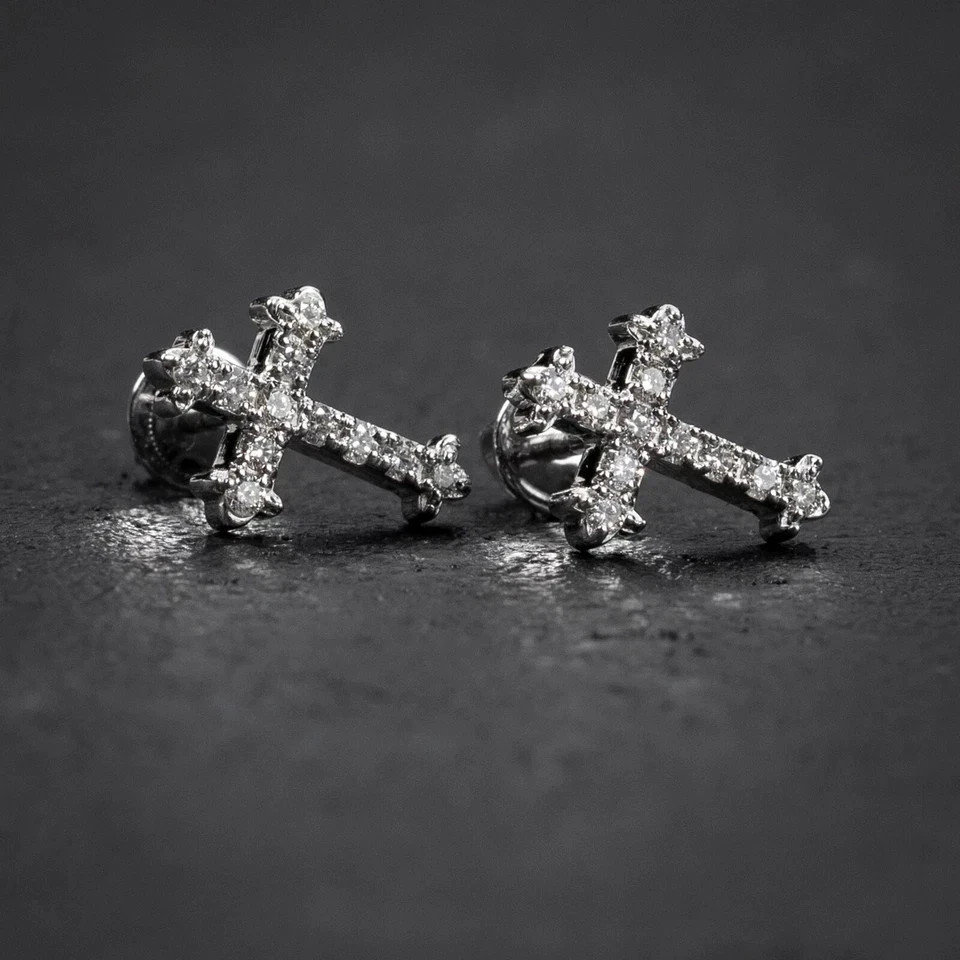 Engagement Stud Earrings Round Cut Simulated Diamond 925 Starling Silver
