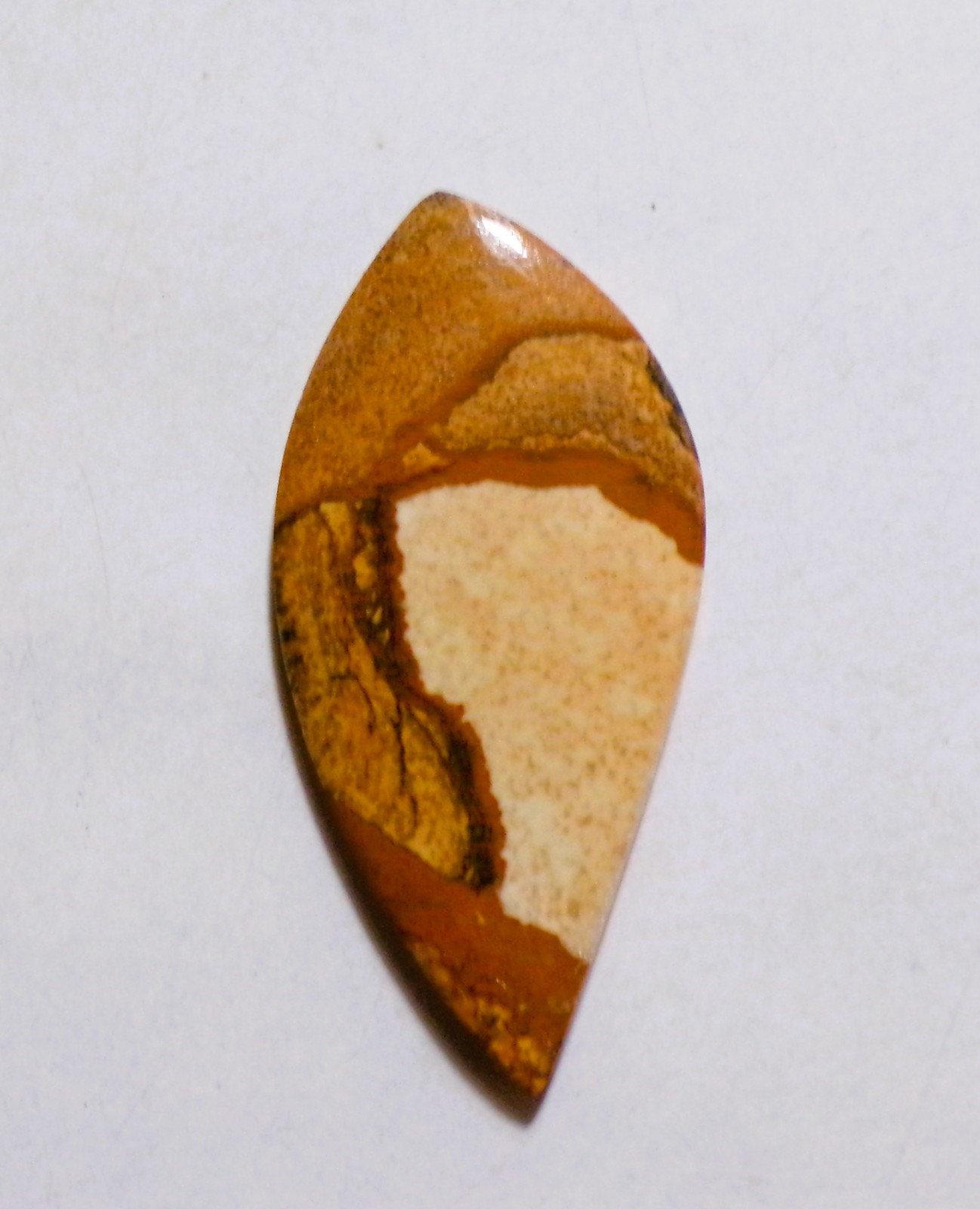 27.90 Cts Natural Picture Jasper Cabochon Loose Gemstone 46X22X4MM
