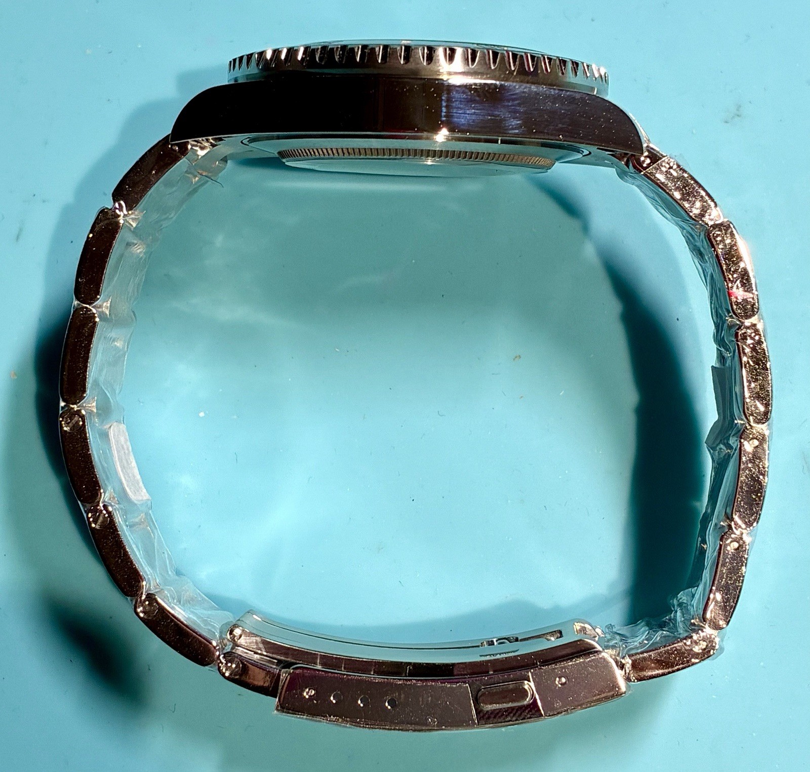 SAN MARTIN WATER GHOST 40MM ST2130 AUTO HI BEAT BLACK ENAMEL SAPPHIRE CERAMIC