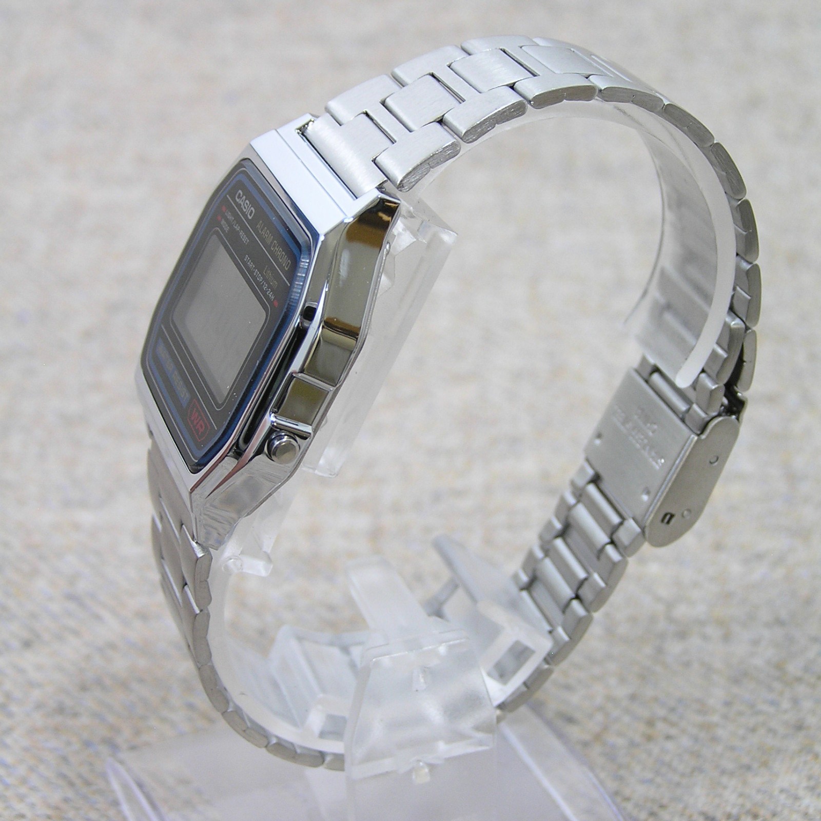 UK STOCK CASIO A158WA-1JH Japan Exclusive Digital Watch Imported Model Silver