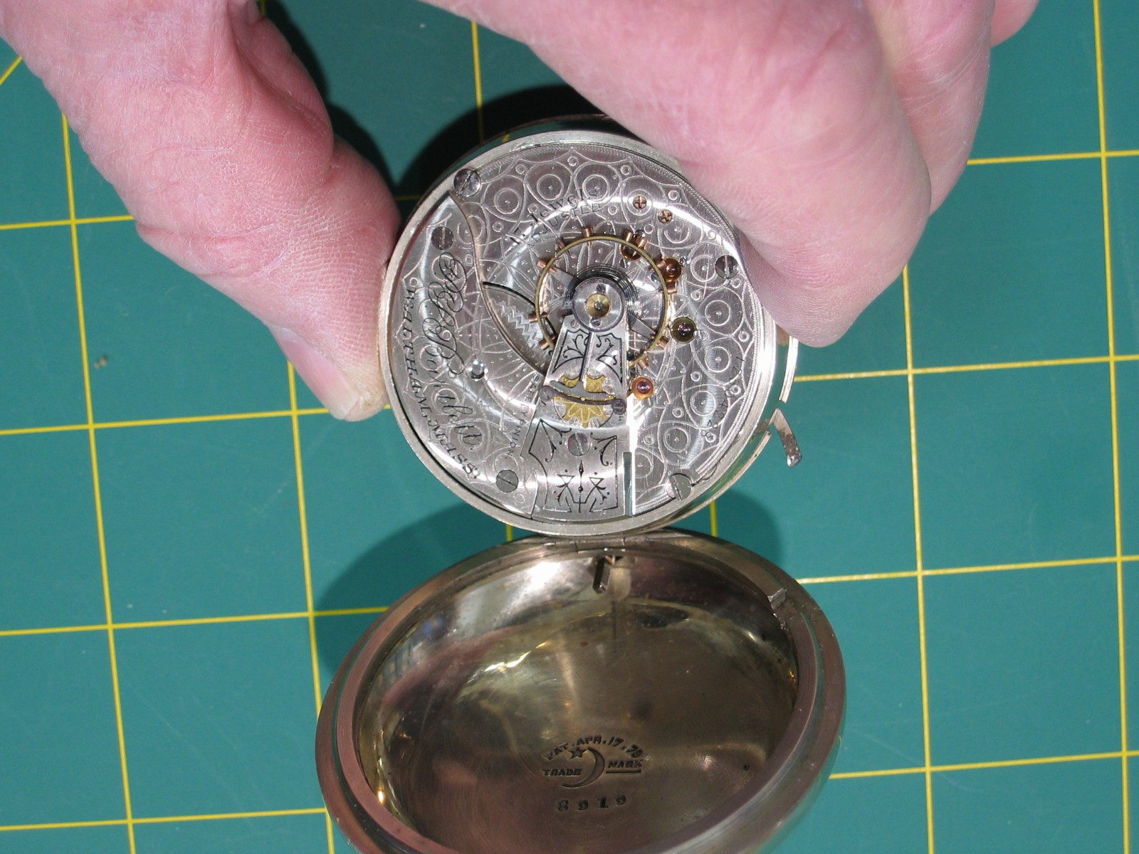 c1903 WALTHAM Model 1883 “P.S.Bartlett” Side Winder 18s 17 Jewel Pocket Watch