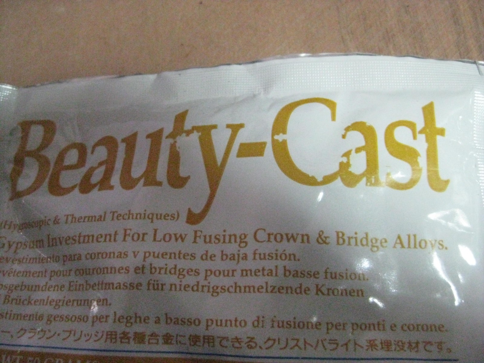 (16 bags) Beauty Cast Gypsum Investment Lab Dental Hobby Casting 50 Gram Bag NEW