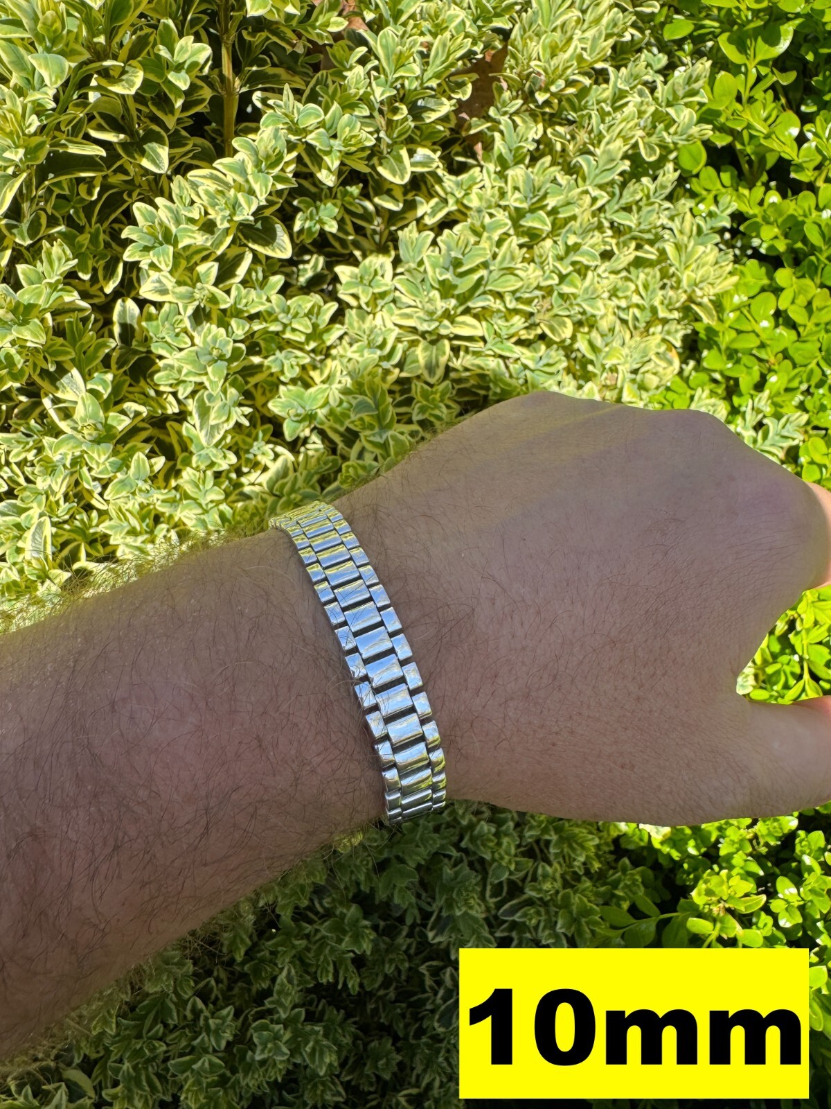 Custom Handmade Presidential Link Plain Bracelet Real 925 Sterling Silver 8-16mm