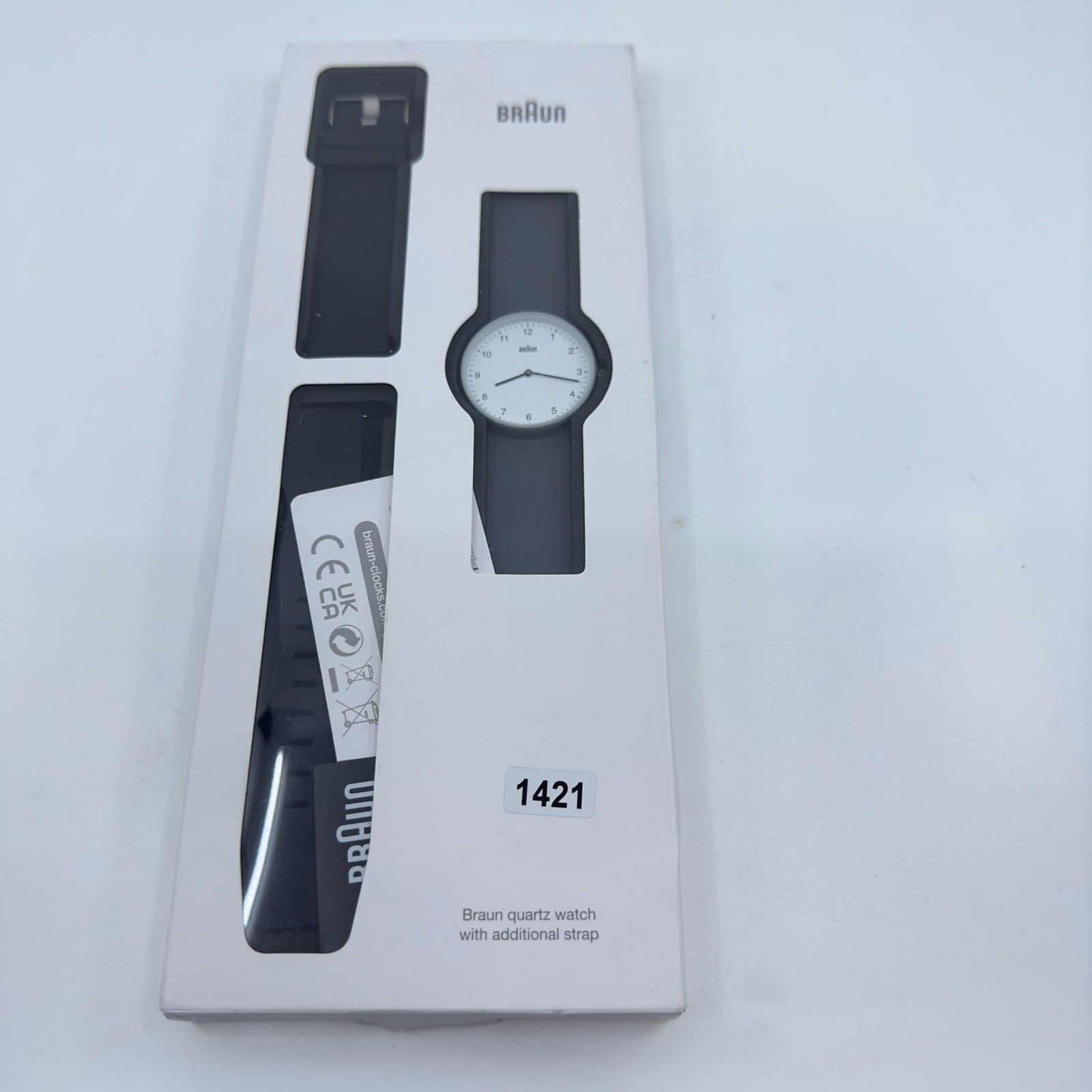 NEW Braun Gents BN0281 Analogue Interchangeable Wrist Watch Set Gray Black