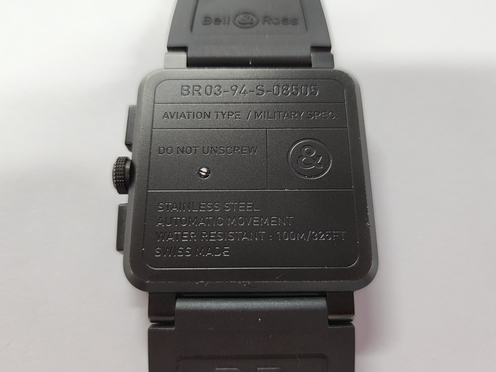 Bell & Ross BR 03-94 Phantom All Black Chronograph Automatic Aviator Watch 42mm