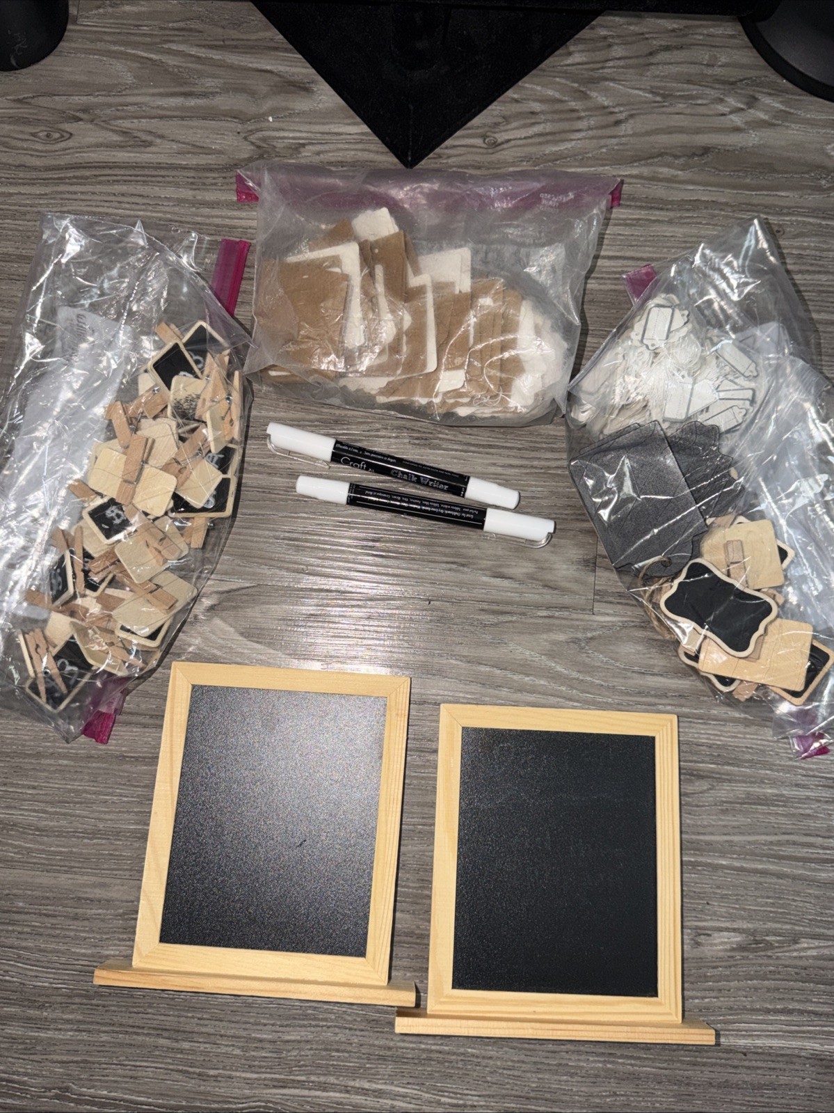 Jewelry Display Lot, 5 Stands, 2 Signs, +100 Tags, 2 Chalk Markers