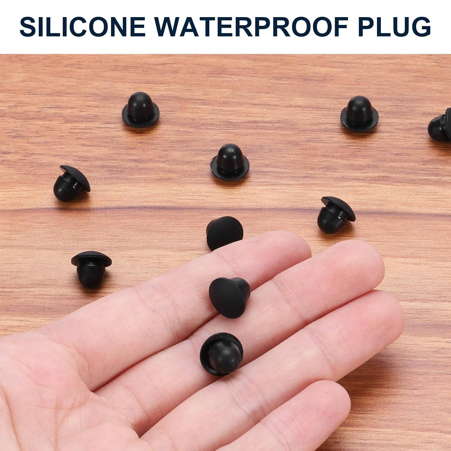 10pcs Silicone Hole Plugs 1/4 Inch Waterproof Dustproof Seal Locking Fit 6mm