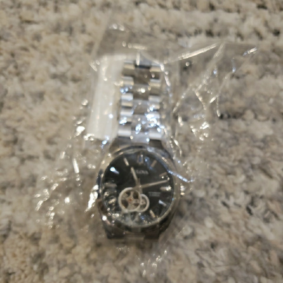 Bulova Surveyor Men’s Classic Automatic Skeleton Dial Steel Watch