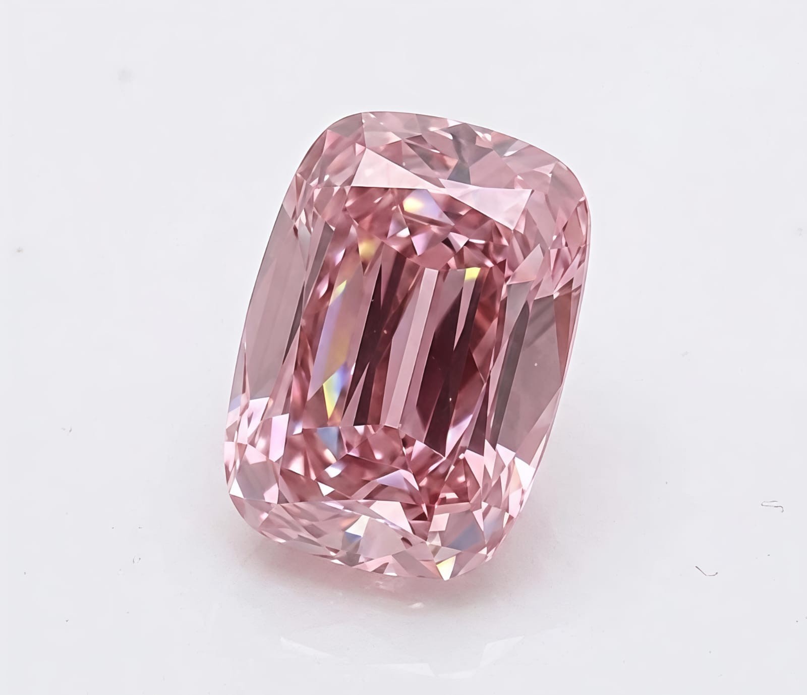 1.50 Ct Baby Pink Color Elongated Cushion Cut VVS1 Diamond 6×8 MM Gemstone+Gif