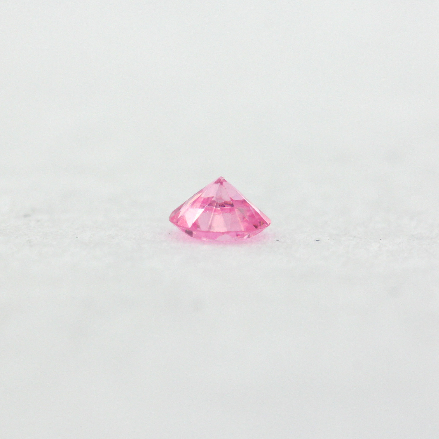 Loose Round Cut Shape Pink Sapphire CZ Stone Single Cubic Zirconia Birthstone