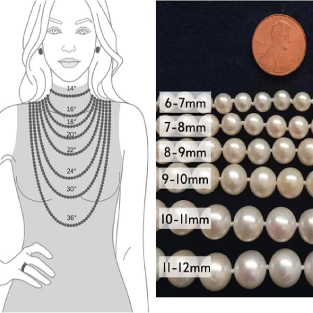 16-35 inch white freshwater Akoya pearl 9-10mm white pearl necklace 925s
