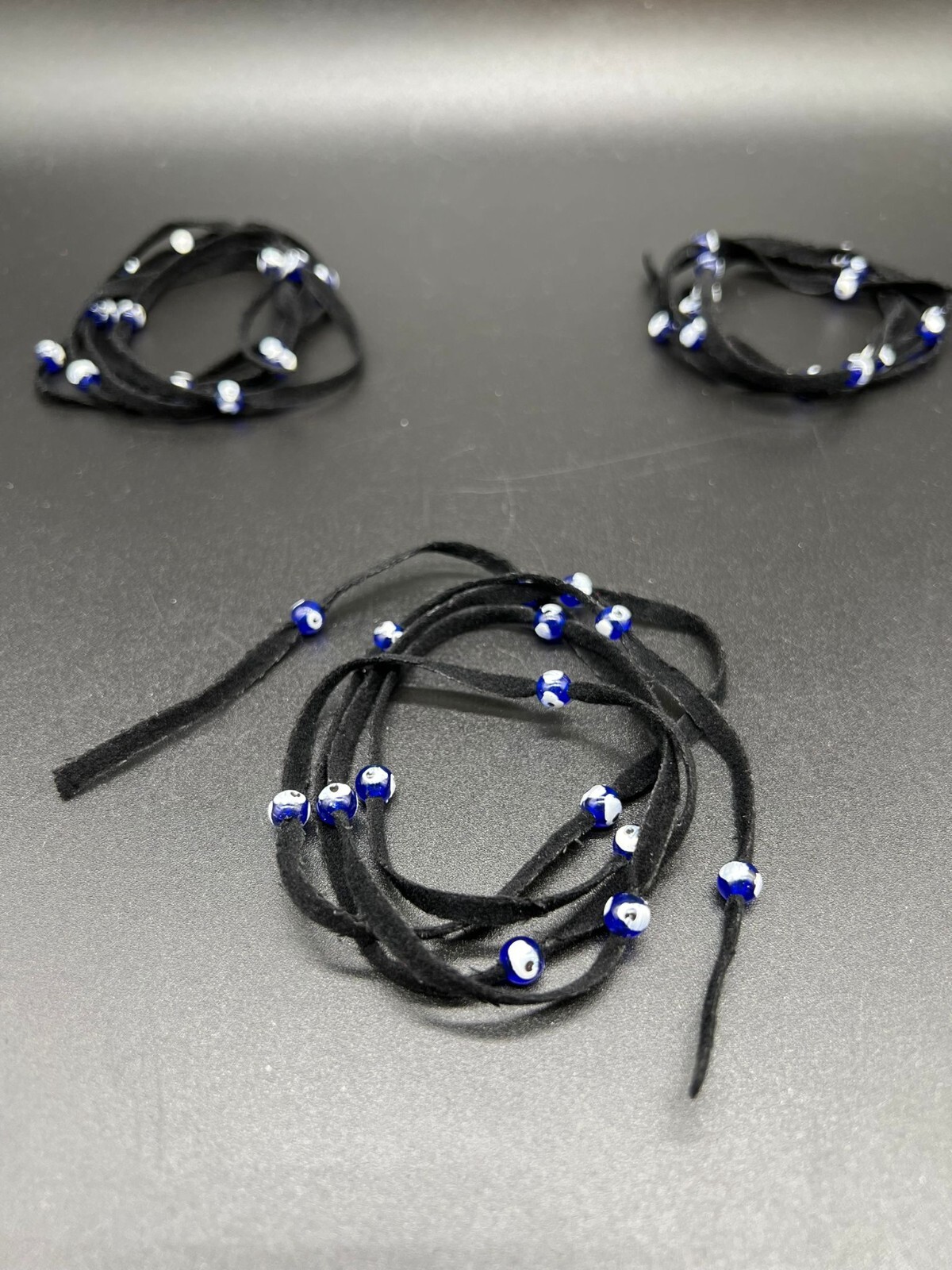 Evil Eye Bracelet Protection Velvet String Wrap Around Anklet Choker