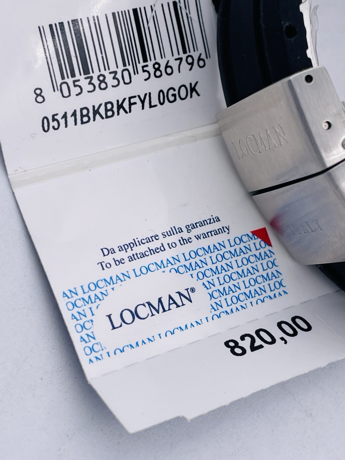Locman Montecristo Automatic 511KKY/820 Wr100m Watch Brand New