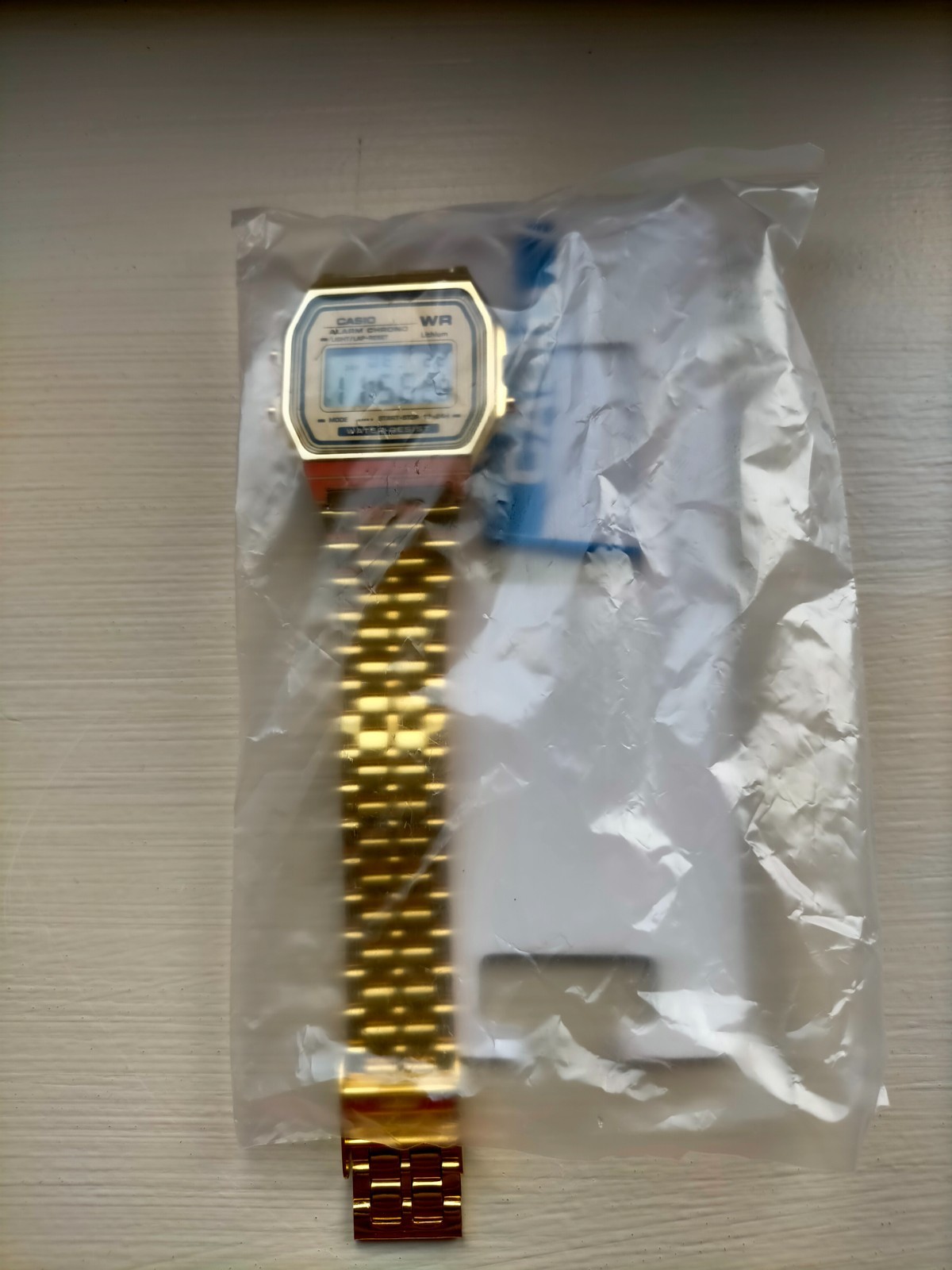 New Casio A159W Digital Classic Retro Stainless Steel Gold Watch UK SELLER