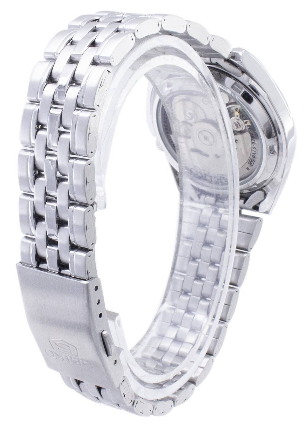 Seiko 5 Automatic 21 Jewel Black Dial Day/Date Analog SNK381K1 30M Mens Watch