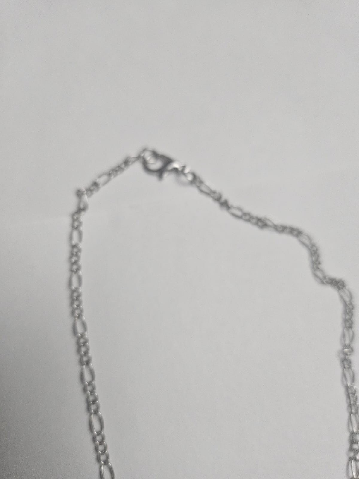 ​Silver Celestial Moon Star Necklace with Blue Purple Crystal Prism
