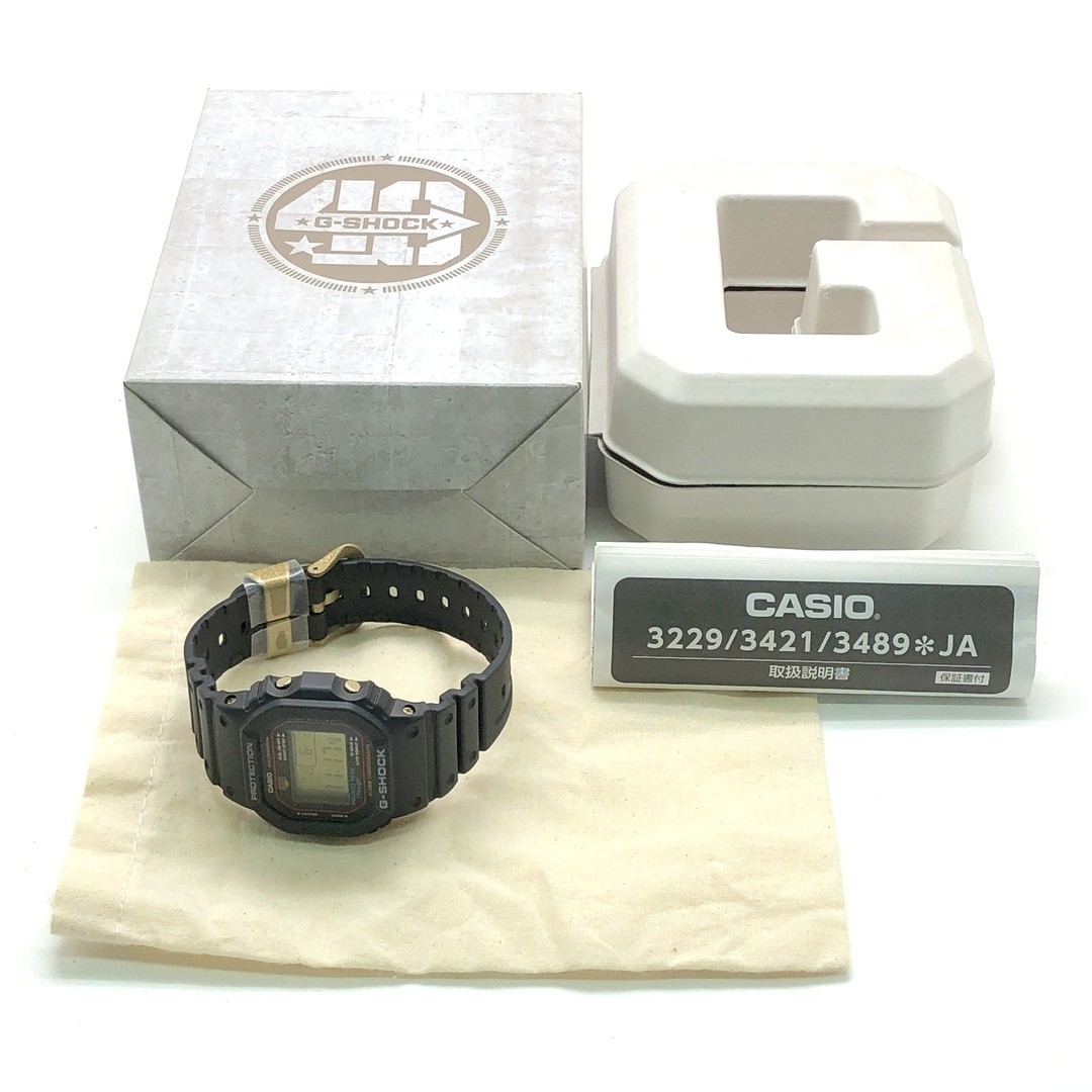G SHOCK DW 5040PG 1 40th Anniversary Recrystallized Series Black Gold First Gene