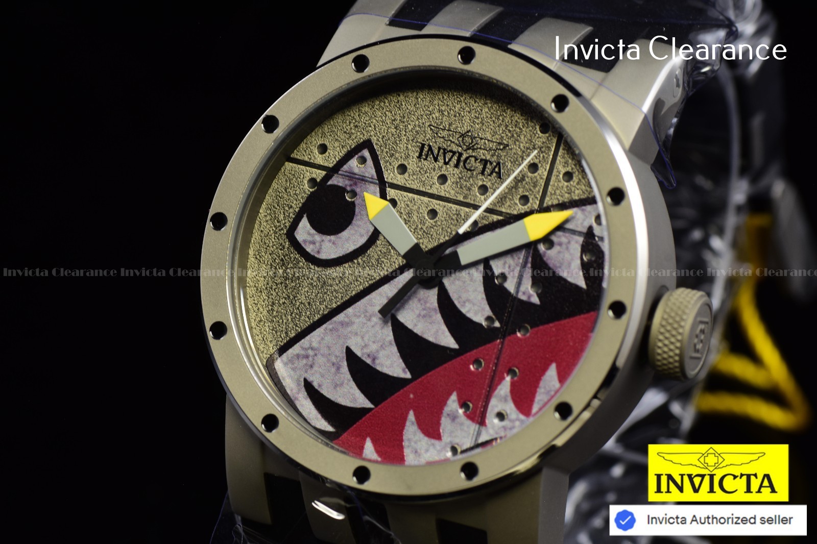 Invicta DNA Vintage Armed Forces Swiss Ronda 513 Caliber Men’s Black Dial Watch