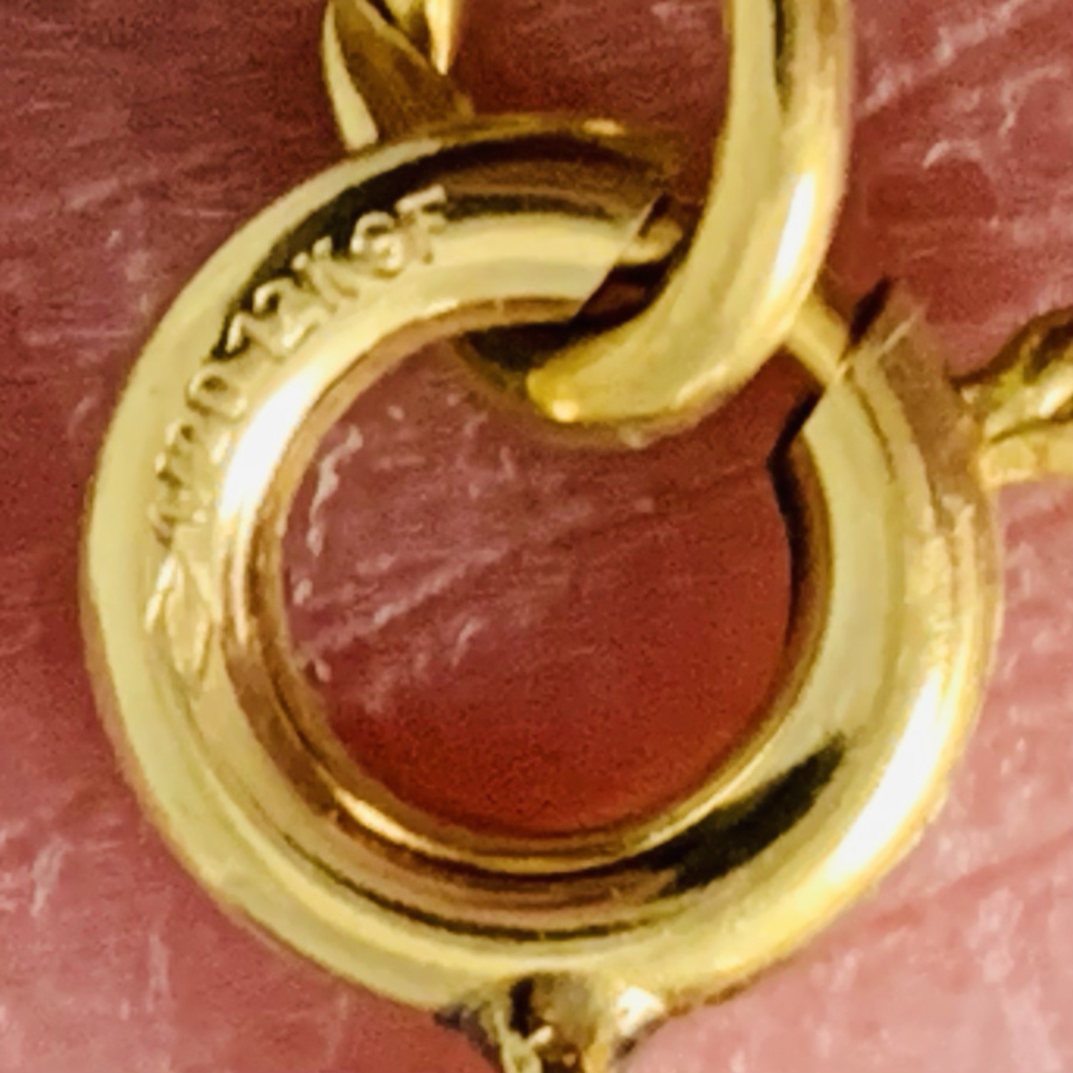 VTG Chain Bracelet Charm 12k Gold Filled 4mm Shiny Spring Ring 3.13gr 7.5”