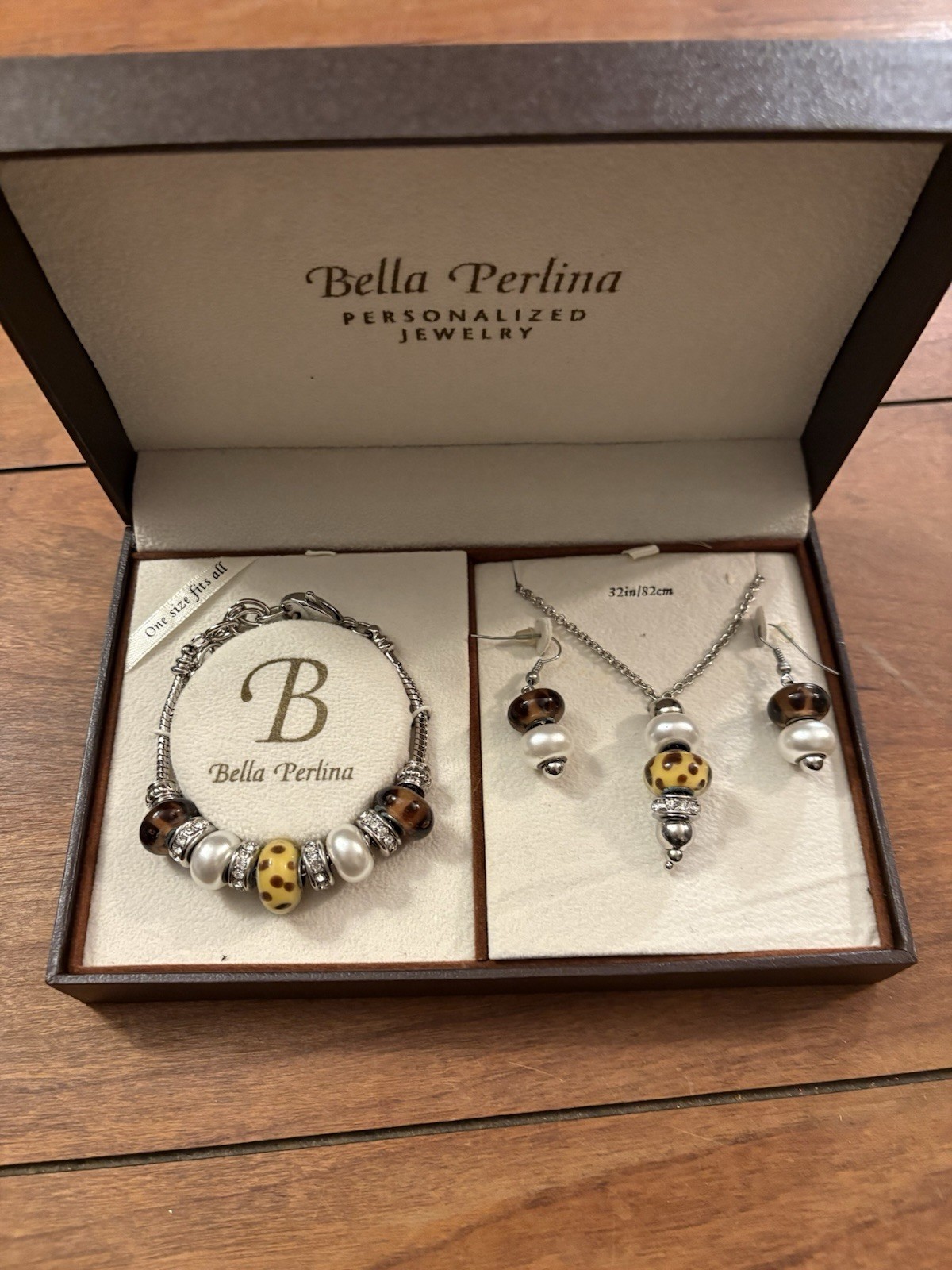 Bella Perlina Personalized Jewelry Set, New Inbox