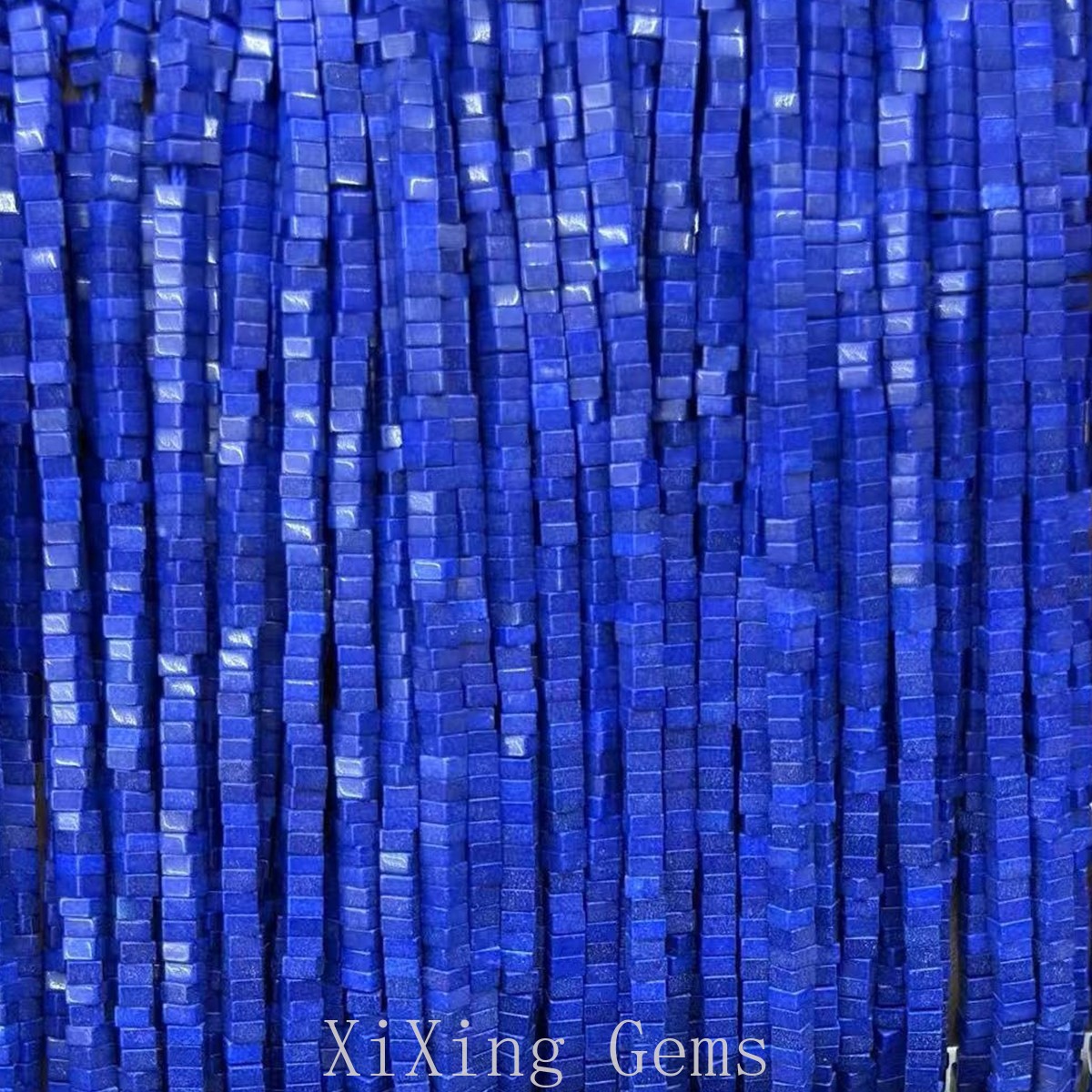1x2mm Lapis Lazuli Color Turquoise Flat Square Spacer Beads for Jewelry Making