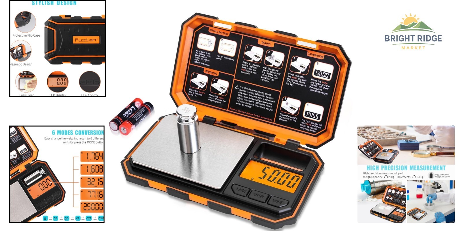 Versatile Digital Scale 200g for Herbs, Meds, and Jewelry with Tare Function