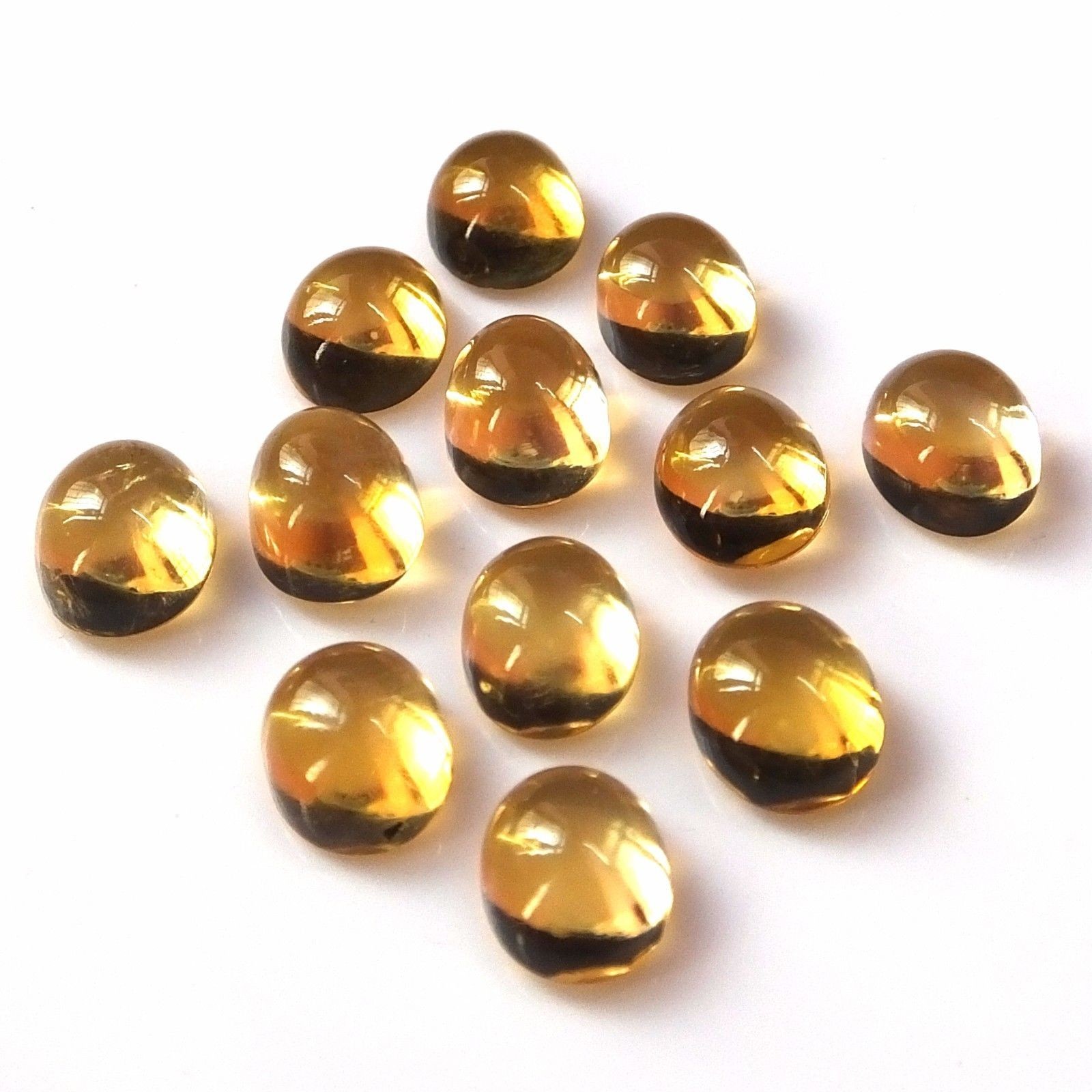 Natural Citrine Oval Cabochon 3x5mm to 8x10mm Loose Gemstone