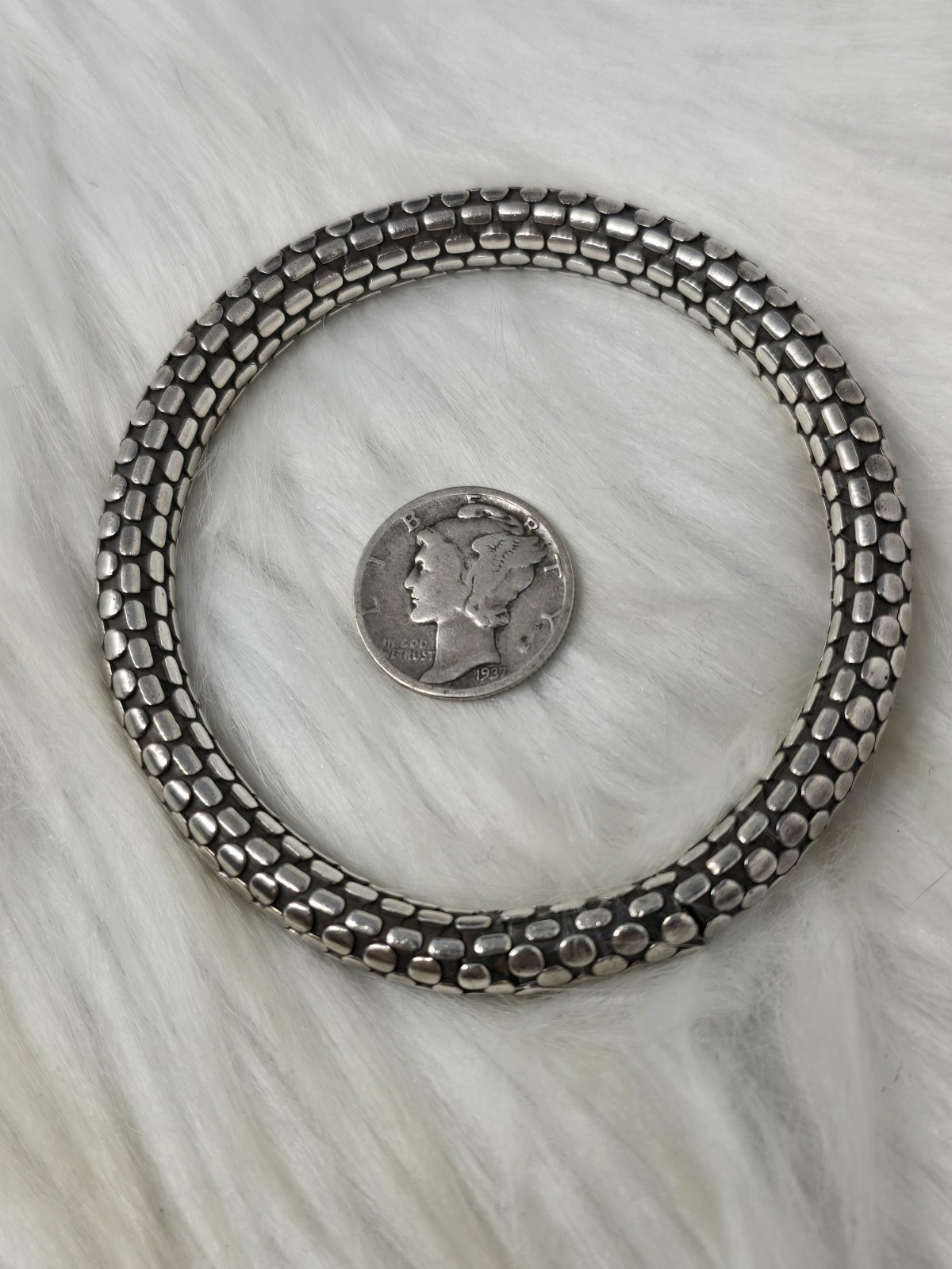 John Hardy Dot 925 Sterling Bracelet 6.5″ Size M