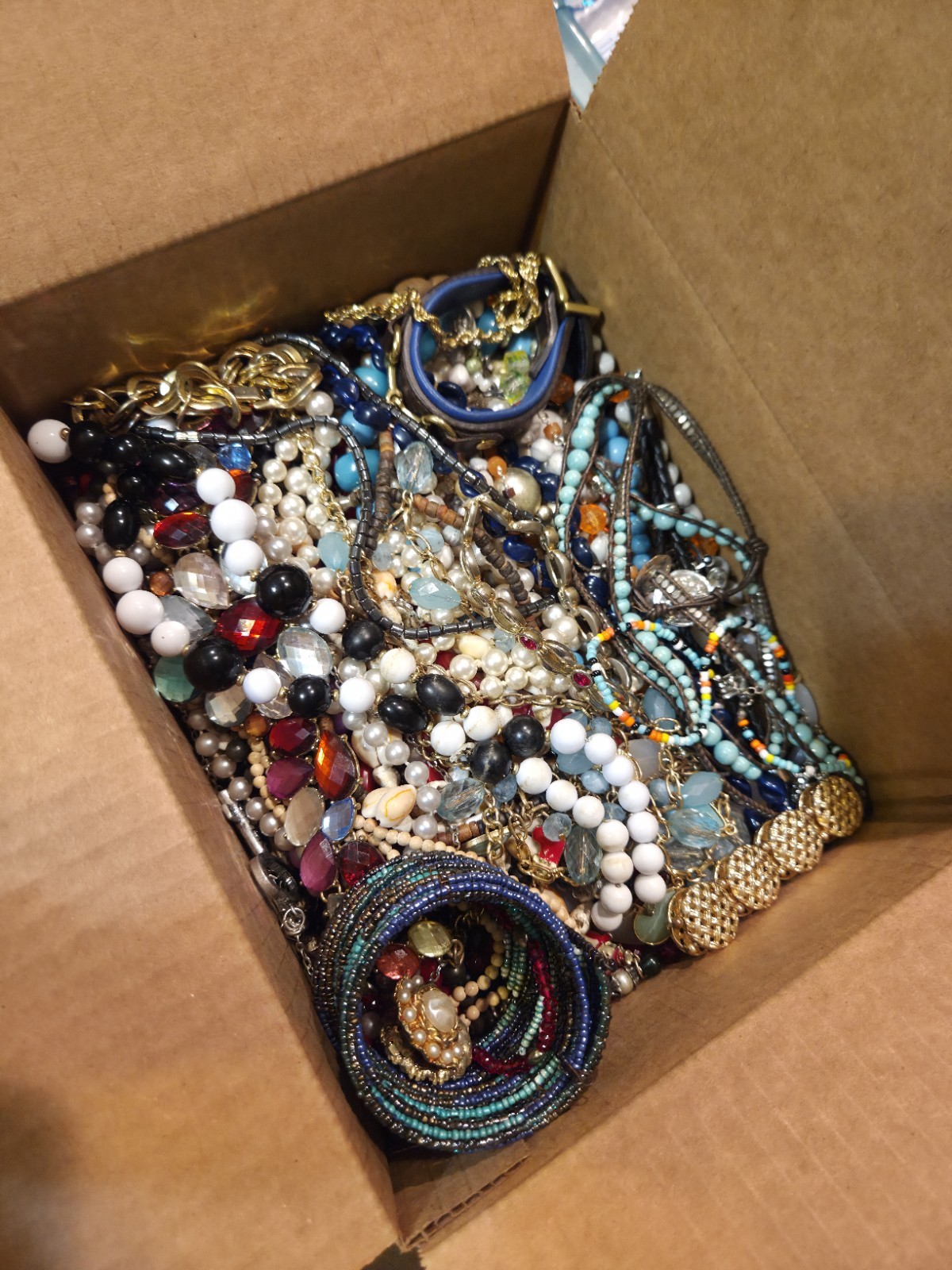 12.8 LBS All Wearable Jewelry Lot Vintage to Modern Necklaces Bracelets