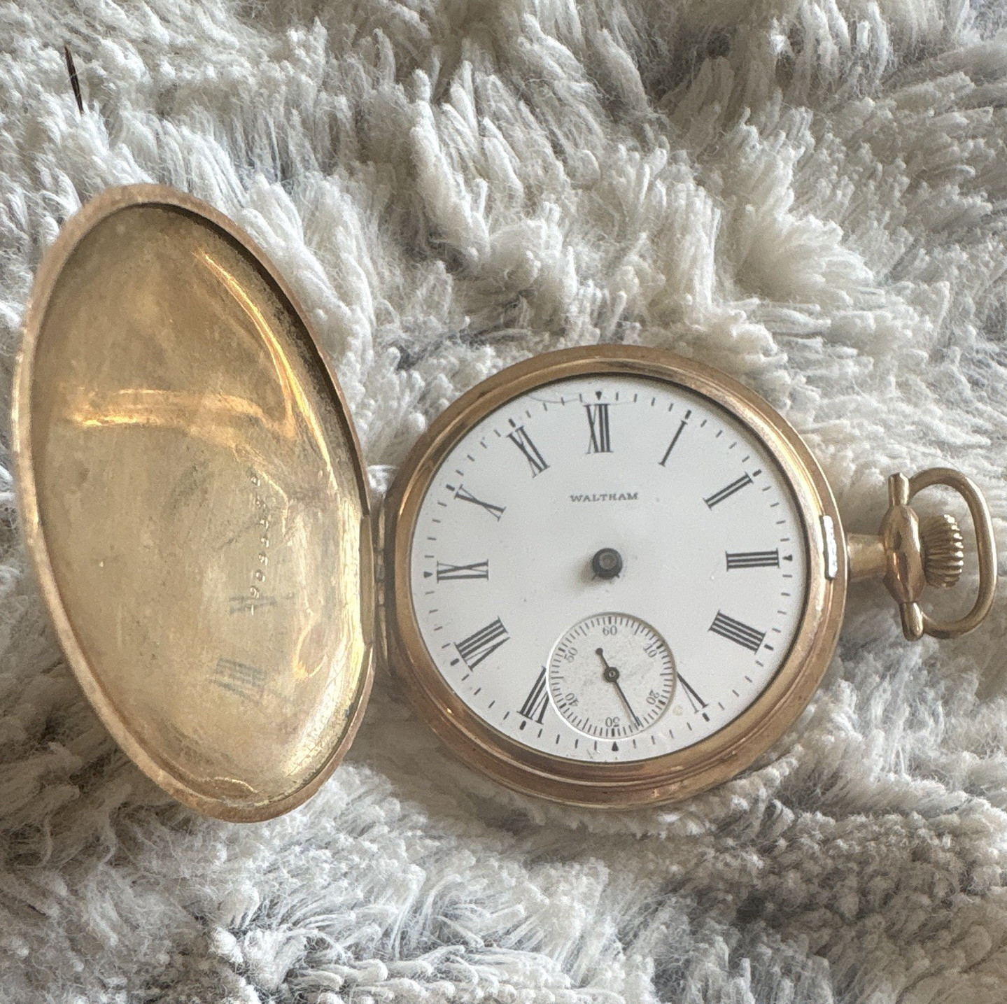 1902 Waltham Hunting Case Pocket Watch Fahys Montauk Gold Filled – Project / Res