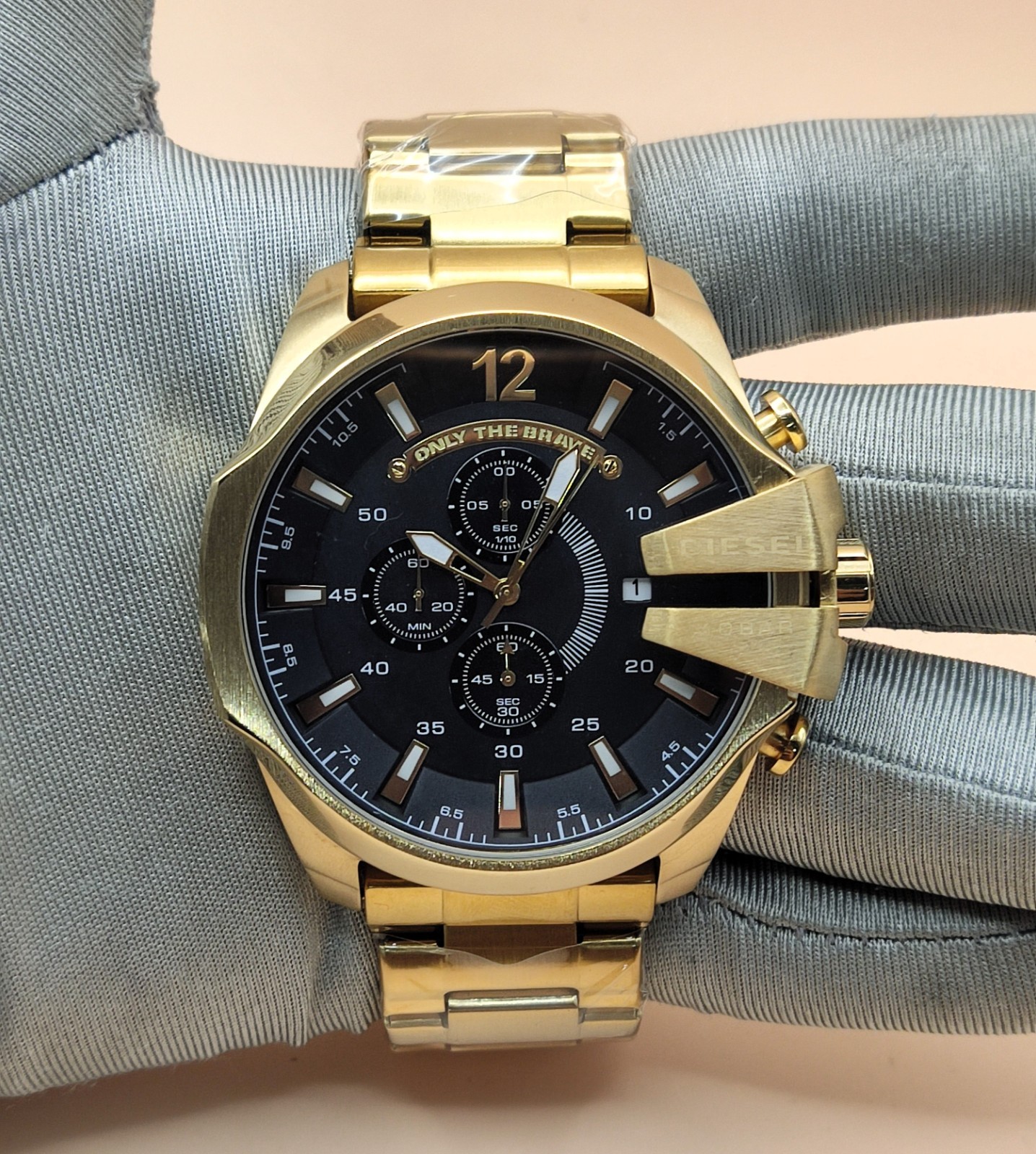 Luxury Diesel Only The Brave 10 Bar Black Dial Refurbished Men’s Wrist Watch