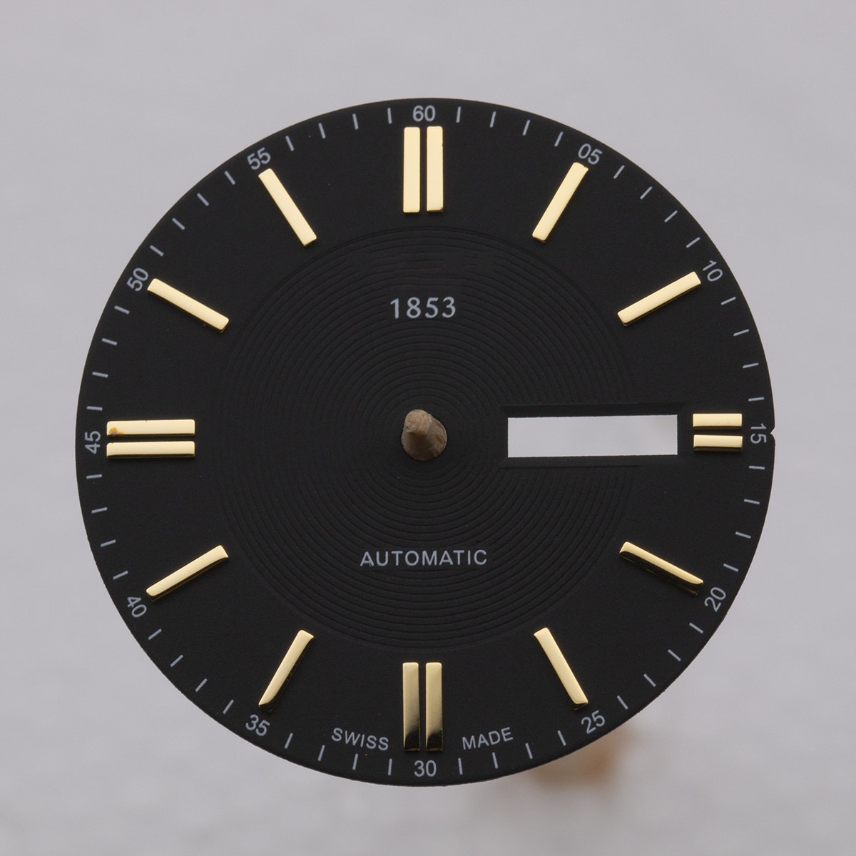 31.8mm Black White Watch Dial Dual Calendar No Lume for ETA2836 Movement Parts