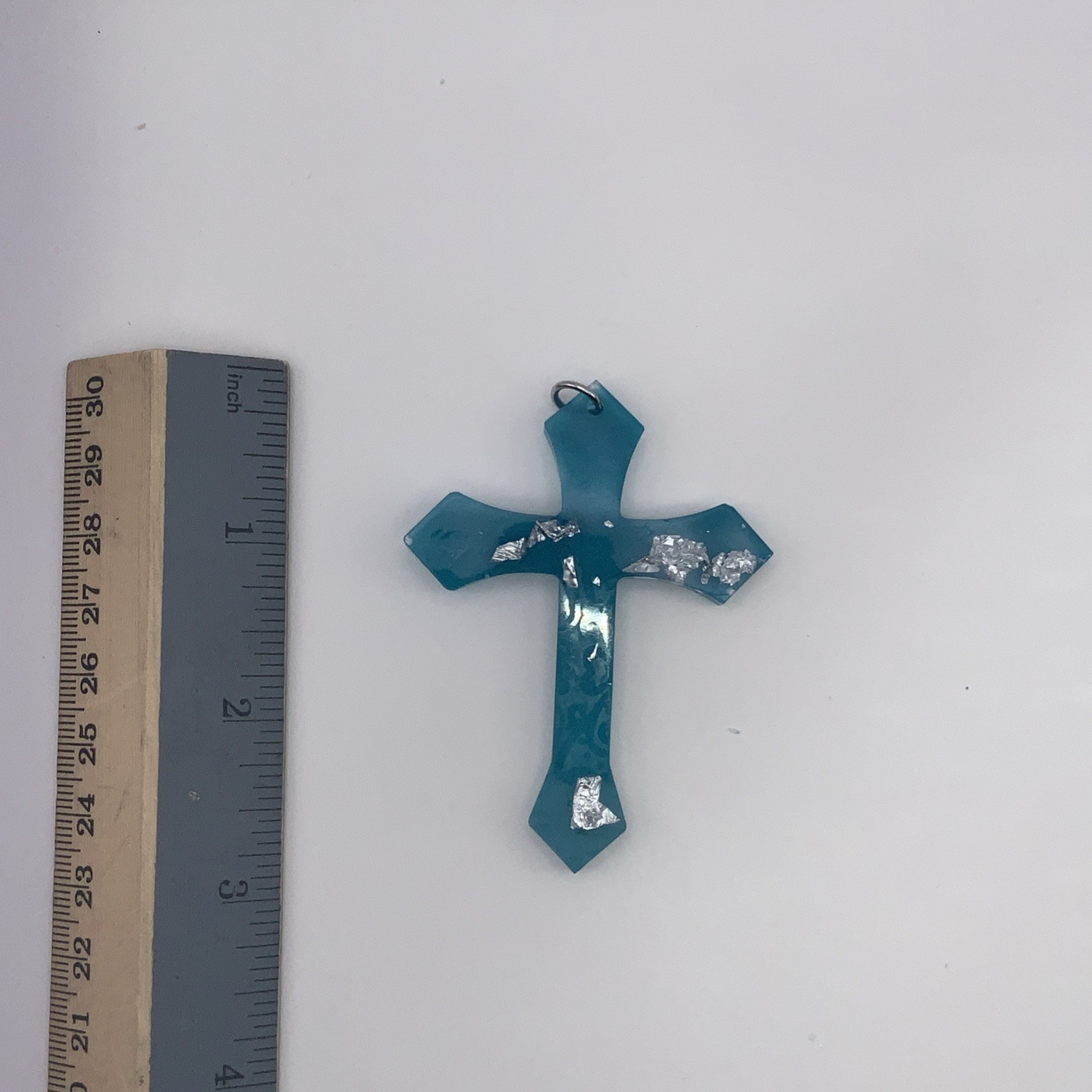 House Of David Handmade Cross Necklace Crystal Ice