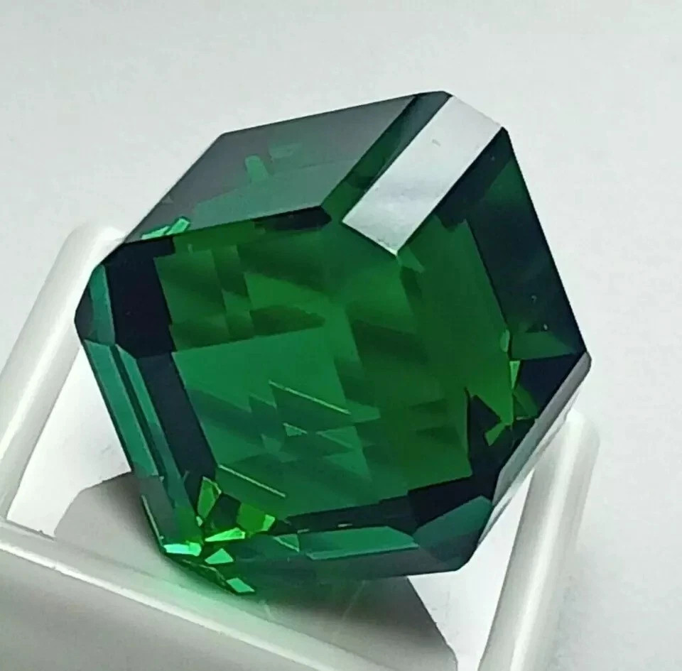 Natural 100 Ct+ Tsavorite Green Garnet Cube Cut Loose Gemstone AAA Certified