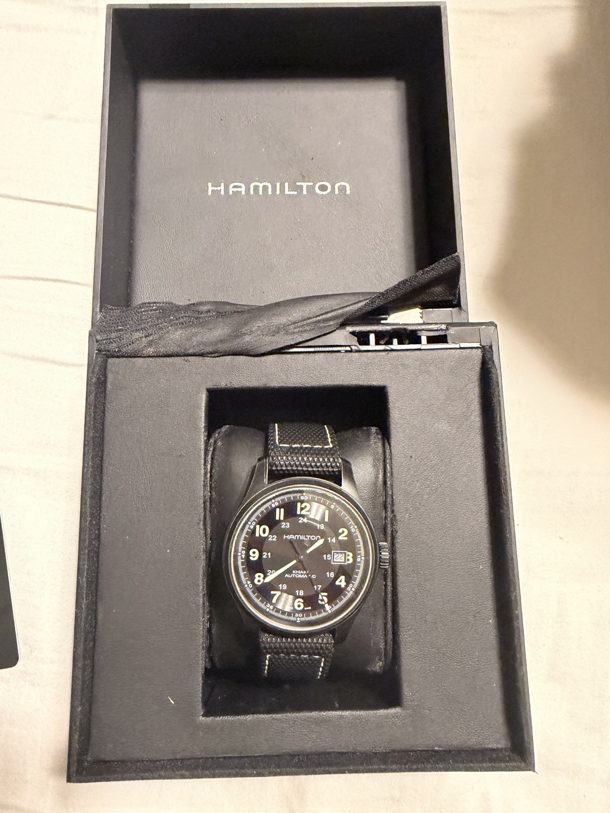Hamilton Khaki Field Titanium PVD Plated Automatic Black 42mm Watch – H70575733