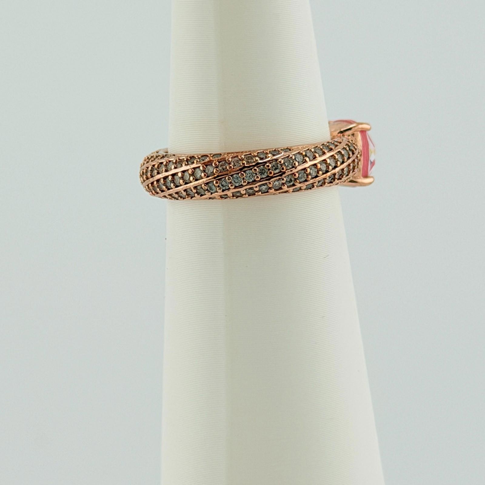 Bomb Party Resort Wear Single Ring Sz 6 “Paradise Found” Pink Topaz on Rose Gold