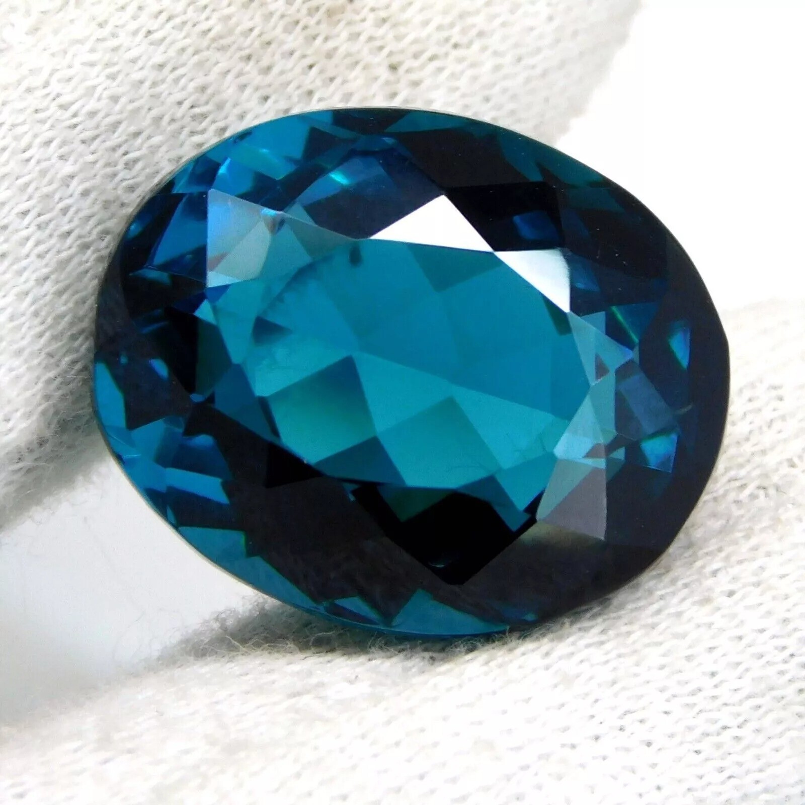 Blue Grandidierite 40-42 Ct High Lustrous Natural Oval Cut Certified Gemstone