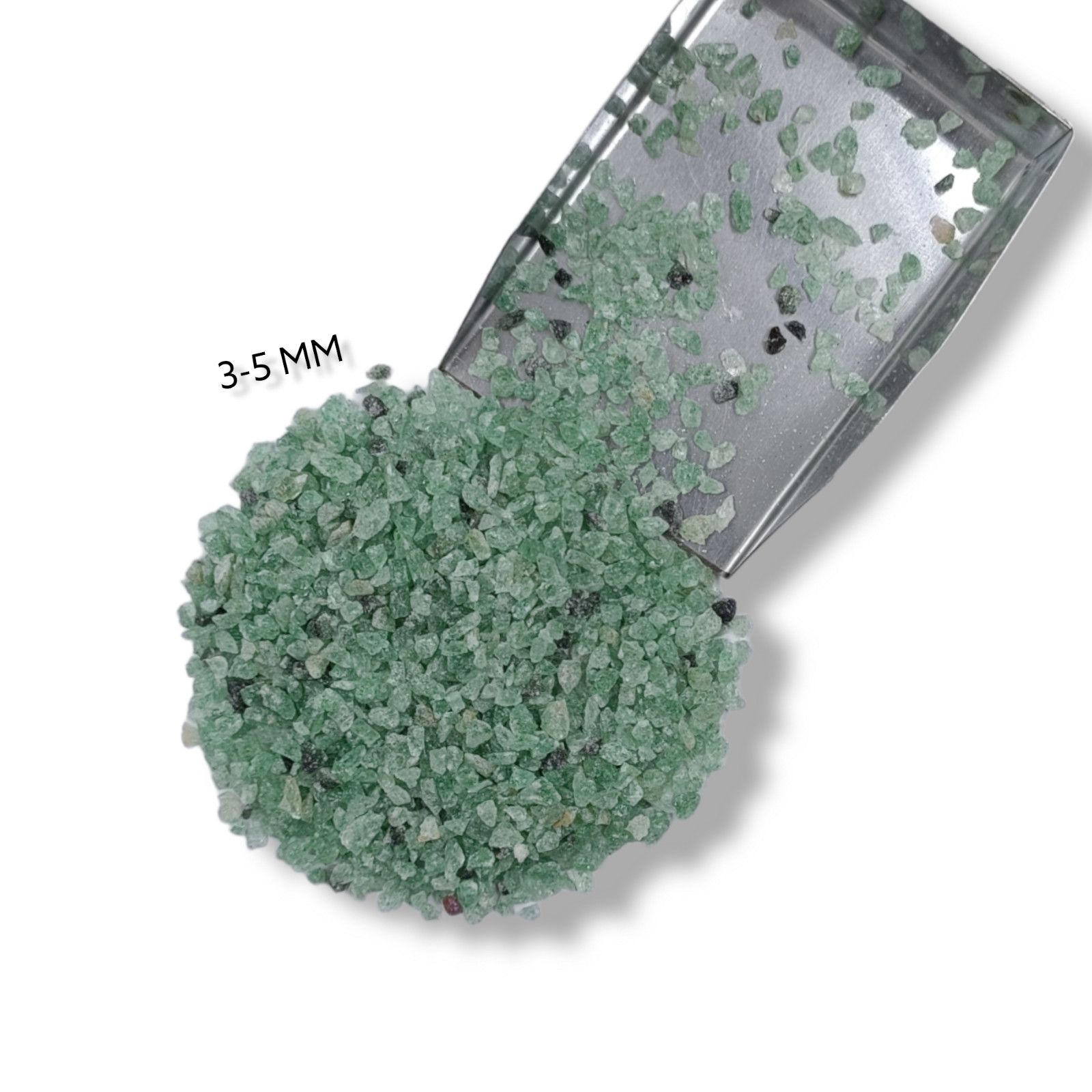 Crushed Green Strawberry Quartz Coarse Inlay Woodworking, Stone Healing Powder