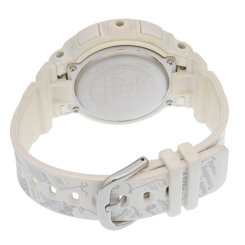 CASIO BABY G HELLO KITTY Watch Hello Kitty BGA 190KT Stainless Steel Resin White