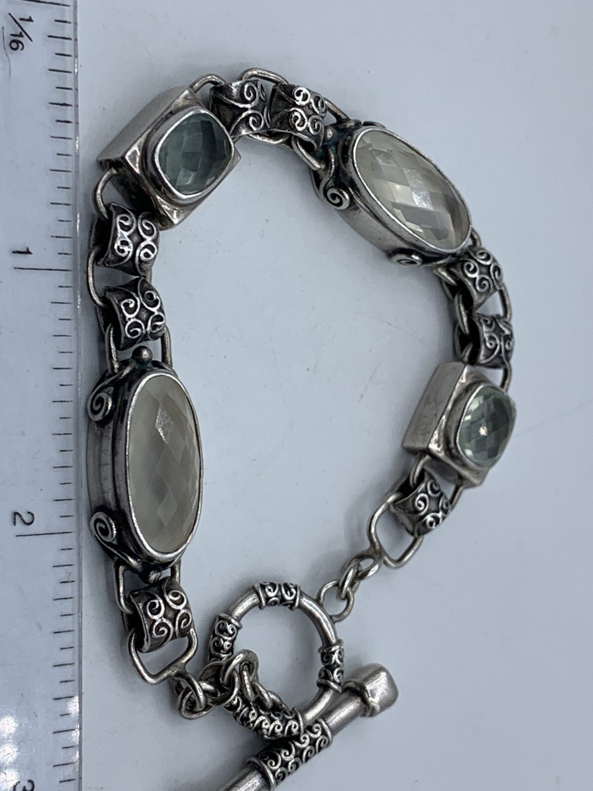 Fuzion Creations .925 Sterling Silver CZ Bracelet