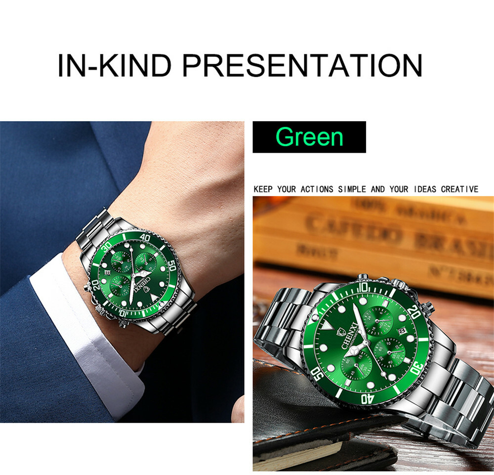CHENXI Men Quartz Watch Casual Business Male Wristwatch Chronograph Date Watches