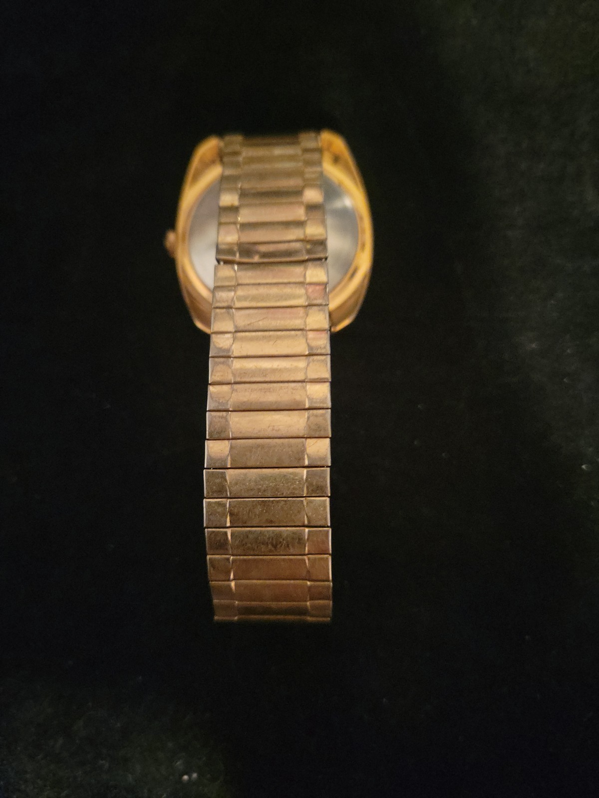 Vintage 1970s Mens Timex Electric Dynabeat Wristwatch Gold Plated, Gradient Dial