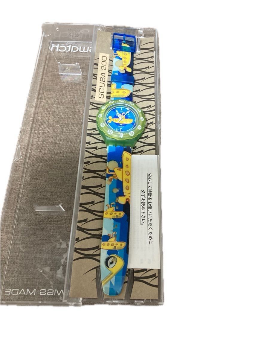 Working Condition SWATCH SCUBA200 Yellow Submarine Rare