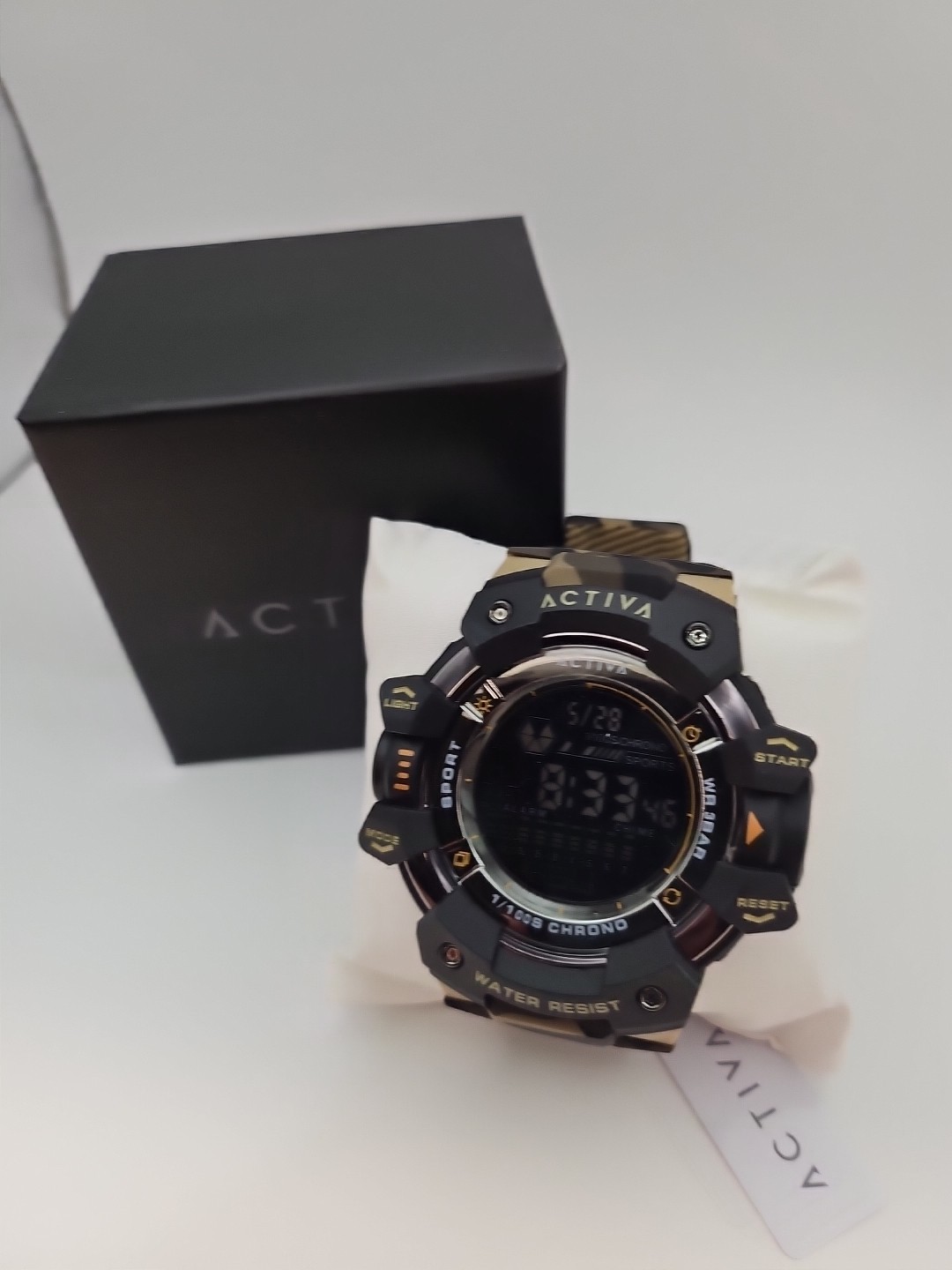 Activa Armour X Invicta Men’s 50mm Camouflage Khaki Digital Watch ACW8050MC-001